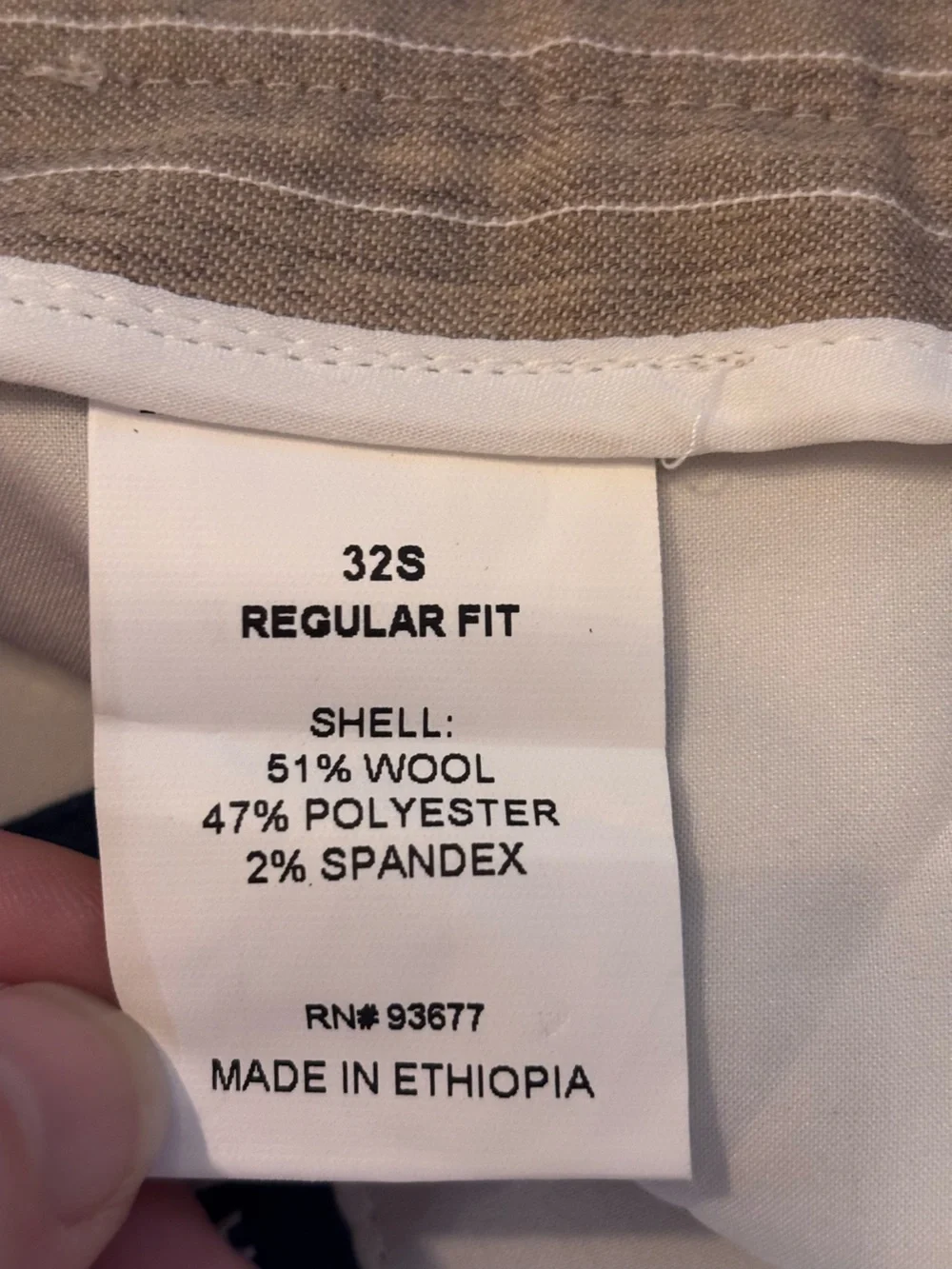 Stafford Tailored Jogger Pants Regular Fit, pleated, 32Sh, NWT